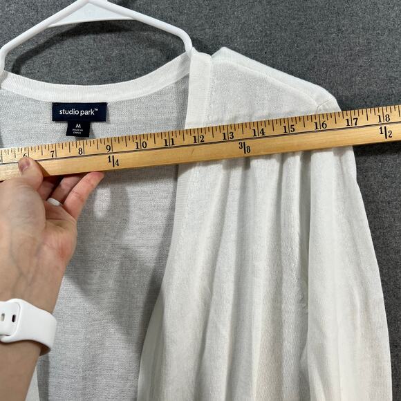 Studio Park x Jane Treacy Lightweight Shrug White, Medium - Picture 10 of 11